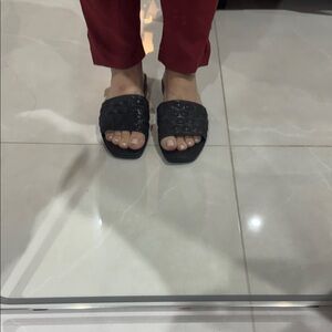 Love Moschino Elegant Black Women's Slide Sandals